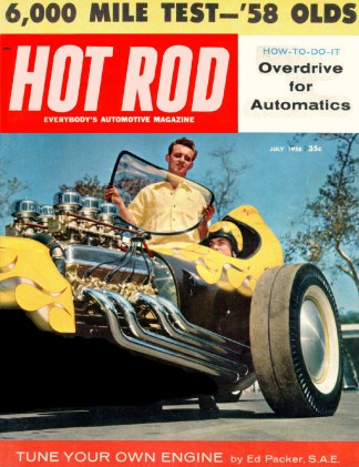HOT ROD 1958 JULY - SUPER 88, ROAD KING's B/A*